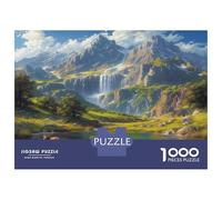Cascade MontagnePuzzle 1000 Pièces Adulte sans Poussière, Jeu De Puzzle Premium Cascade Mont Neigejeu Éducatif Décompression pour Une Activité Détente, Fun Fresent & Activités pour La Ma