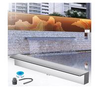 Cascade murale encastrée pour fontaine de piscine à débordement, kit de pulvérisation pour jardin et terrasse, système de fontaine d'extérieur pour aménagement paysager