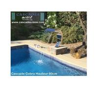 Cascade Piscine Inox 316 Fontaine Bassin Modèle Cobra Hauteur 80cm Design Moderne