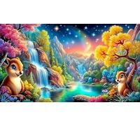 Cascade Puzzle de 1000 pièces Décoration pour Enfants de 12 Ans 38x52cm/1000pcs