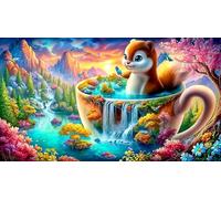 Cascade Puzzle de 1000 pièces pour la Famille Jeux éducatifs Classiques Décoration 38x52cm/1000pcs