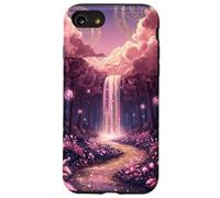 Cascade Rose Pastel de la forêt enchantée céleste Coque pour iPhone SE (2020) / 7/8