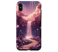 Cascade Rose Pastel de la forêt enchantée céleste Coque pour iPhone XS Max