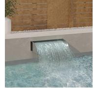 Cascade - vidaXL - acier inoxydable - argenté - 60 x 34 x 14 cm@sbv29m