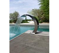 CASCADES-INOX 316 Fontaine Piscine Bassin Modèle Cobra Hauteur 65cm
