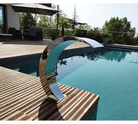 CASCADES-INOX Fontaine Piscine Bassin Modèle Cobra Hauteur 65cm