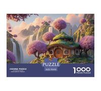 Cascading_Waterfalls 1000 Pcs Carton Extra-épais Coffret De Puzzles Fantasy Waterfall Cottage Stimulant Et Éducatif Défi Unique Puzzles As Birthday Gifts 70x50cm/1000pcs