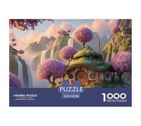 Cascading_Waterfalls 1000 Pcs Carton Extra-épais Lot de Puzzles Fantasy Waterfall Cottage Stimulant Et Éducatif Défi Unique Puzzles As Birthday Gifts 52x38cm/1000pcs