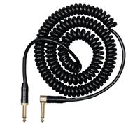 CASCHA Advanced Line Câble de guitare Curly, noir, 6 m