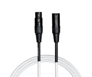CASCHA Câble de microphone standard (XLR), blanc, 2 m