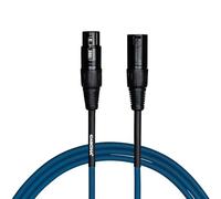 CASCHA Câble microphone standard (XLR), bleu, 3 m