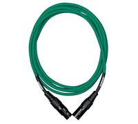 CASCHA Câble microphone standard (XLR), vert, 2 m
