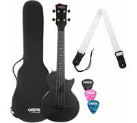 Cascha Cascha Carbon Concert Ukulele Set BK