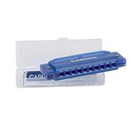 Cascha Fun Blues Harmonica diatonique à 10 trous pour enfants et adultes Design semi-transparent de qualité supérieure et longue durée de vie Bleu