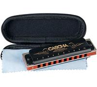 Cascha Harmonica en do majeur - Diatonique 10 trous - Blues - Débutant & Avancé - Étui souple