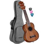 Cascha Ukulélé soprano HH 2026 Premium avec housse et médiators