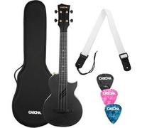 Cascha Cascha Carbon Concert Ukulele Set BK