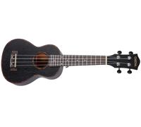 Cascha HH 2262 Premium Mahogany Ukulele Set Black