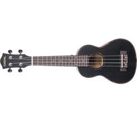 Cascha HH 2262L Soprano Ukulele Mahogany LH Black