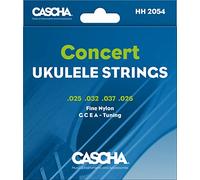 CASCHA Premium Concert Ukulele Cordes - Ensemble à 4 cordes (G C E A)