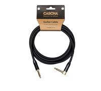Cascha Professional Line Câble de guitare Angle Noir 6 m