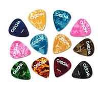 CASCHA Set de 12 Médiators pour Guitare Acoustique, Électrique, Ukulélé et Basse - Accessoires pour Guitare