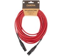 Cascha Standard Line Mic Cable Red 9m