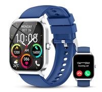 CASCHO Montre Connectée Femme Homme, 1.85" HD Smartwatch, 115+ Modes, Sport Tracker avec téléphonie Bluetooth,Montre Podomètre étanche IP68, Veille jusqu'à 30 Jours, iOS/Android - Bleu Profond