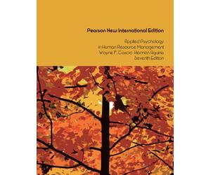 Cascio, W: Applied Psychology In Human Resource Management: