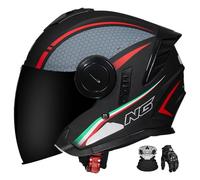 Casco Abierto Para Motocicleta, Homologado Ece, Casco Jet Unisex, Apto Para Ciclomotores, Motocicletas De Calle, Motocicletas De Turismo, Etc., Medio Casco. M,M:57-58CM