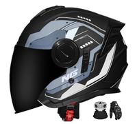Casco Abierto Para Motocicleta, Homologado Ece, Casco Jet Unisex, Apto Para Ciclomotores, Motocicletas De Calle, Motocicletas De Turismo, Etc., Medio Casco. I,M:57-58CM