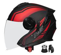 Casco Abierto Para Motocicleta, Homologado Ece, Casco Jet Unisex, Apto Para Ciclomotores, Motocicletas De Calle, Motocicletas De Turismo, Etc., Medio Casco. P,L:59-60CM