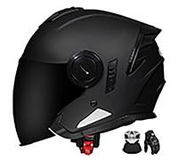 Casco Abierto Para Motocicleta, Homologado Ece, Casco Jet Unisex, Apto Para Ciclomotores, Motocicletas De Calle, Motocicletas De Turismo, Etc., Medio Casco. K,M:57-58CM