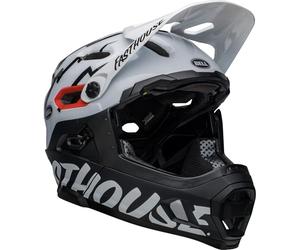 Casco BELL Super DH SPHR MTGL WH/BK FH 51/55 S 22