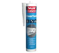 Casco ClearTech - Colle et mastic flexible transparent et transparent avec une très bonne adhérence sur la plupart des matériaux de construction - Peut être peint - 290 ML