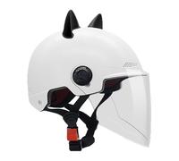 Casco Con Visiera - ABS 29 × 22 × 16,5 cm | Casco Traspirante pour scooter Bici avec ajustement réglable, design d'aération respirant, protection Cascó Per Bici E Scooter | Confort de conduite grâce à