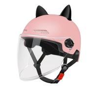 Casco Con Visiera - ABS 29 × 22 × 16,5 cm | Casco Traspirante pour scooter Bici avec ajustement réglable, design d'aération respirant, protection Cascó Per Bici E Scooter | Confort de conduite grâce à