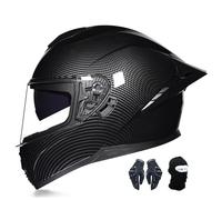 Casco De Moto Integral Para Adulto Con Doble Visera, Homologado Ece, Apto Para Hombre Y Mujer, Scooters, Patinetas, Ciclomotores Y Motos De Calle. K,S:53-54CM