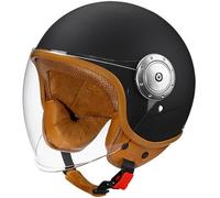 Casco De Motocicleta, Medio Casco Moto Mujer Hombre, Casco De Scooter, Casco Ciclomotor Electrico Adulto, Cascos De Moto Medio Huevo Con Visera Solar, Protección De Seguridad 5,One Size(55-60cm)