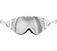 CASCO FX70 Carbonic White Ski Goggles - Miroir blanc Large Frame