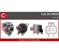 CASCO Générateur D'Alternateur 120A 12V pour Kia Pro Cee'D 2.0 Crdi 140 1.6 CVVT