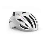 Casque met rivale mips blanc holographique brillant
