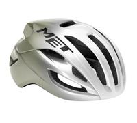 Casque route met rivale mips silver gris