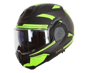 casco modulable ls2 ff906 advant revo - noir mat / jaune 3XL