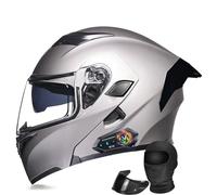 Casco Modular Moto Bluetooth, Doble Visera, Ventilación Múltiple, Forro Extraíble, ABS Alta Densidad, Homologado DOT Hombres Mujeres Tallas M-XXXL
