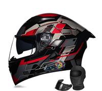 Casco Modular Moto Bluetooth, Doble Visera, Ventilación Múltiple, Forro Extraíble, ABS Alta Densidad, Homologado DOT Hombres Mujeres Tallas M-XXXL