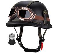 Casco Moto Jet Para Hombres Y Mujeres ECE/Dot Homologado Media Cara Casco Motocicleta Con Visera Cascos Half-Helmet Scoote Cascos Abiertos De Moto Cuatro Estaciones 3,M