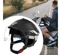 Casco Per Moto - Casco Per Motocicletta | Cascos Per Moto | Cascos Per Scooter Con Doppia Visiera Per Adulti | Cassco Per Scooter Con Visiera Doppia Per Adulti | Attrezzatura Da Equitazione Regolabile