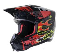 Casco Supertech M5 Rash ALPINESTARS noir flamme