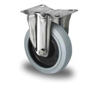 CASCOO CASCOO Roulette à bandage ø 100 mm Série R4E2 Roulement à rouleaux Acier inoxydable Quantité:1